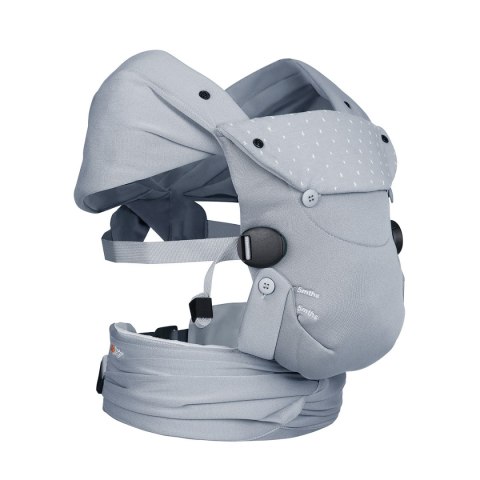 ND19_BS11018807D Nosidełko BeSafe Newborn Haven - Jasny szary