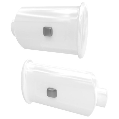 ND19_CZBBE10515-04-W Bloom Fresco Chrome White Elementy do mocowania barierki