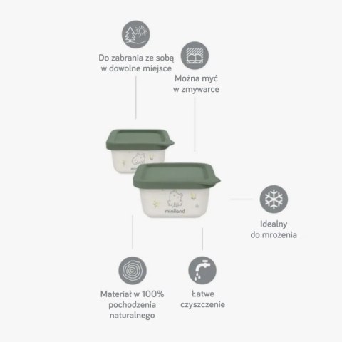 ND19_ML89457 Pojemniki hermetyczne ECO-friendly 2x400 ml - Żabka