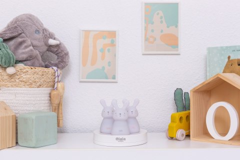 ND19_OLB-XY-GR-30 Zestaw 3 lampek nocnych LED - Ścieżka Światła OLALA - Króliczki