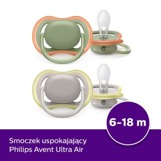 ND19_SCF_085/20 Smoczek uspok ultra air 6-18 ziel/szary