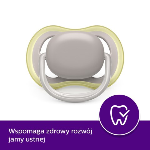 ND19_SCF_085/20 Smoczek uspok ultra air 6-18 ziel/szary