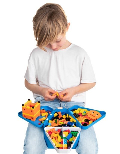 ND19_TRUA-0443-GB01 Przenośne pudełko, pojemnik na zabawki TeeBee - turkusowe