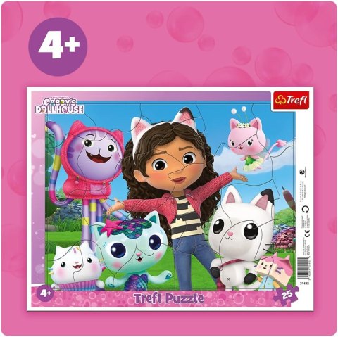 PUZZLE Ramkowe 25 Poznaj Gabi/Univ.Gabbys 31415