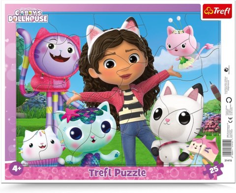 PUZZLE Ramkowe 25 Poznaj Gabi/Univ.Gabbys 31415