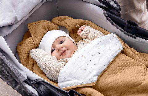 ND19_BS11016687WBF Śpiworek do fotelika/wózka Voksi Breeze Light - ciepły beż