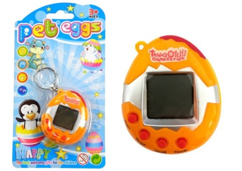ND24_12682 Tamagotchi w Jajku Gra Elektroniczne Zwierzątko Pomarańczowe 5905214977207