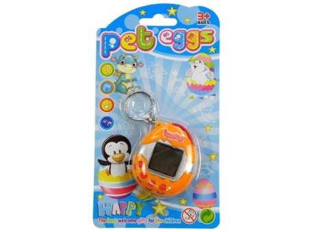 ND24_12682 Tamagotchi w Jajku Gra Elektroniczne Zwierzątko Pomarańczowe 5905214977207