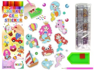 ND24_14965 Zestaw Naklejek Haft Diamentowy Świat Morski Zwierzęta Mozaika 5905515354448