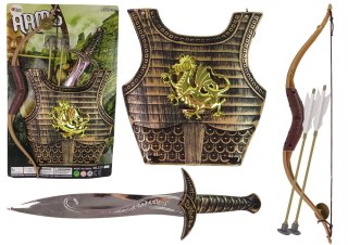 ND24_13228 Strój Kostium Samuraja Rycerza Zestaw Łuk Miecz 5905323214309