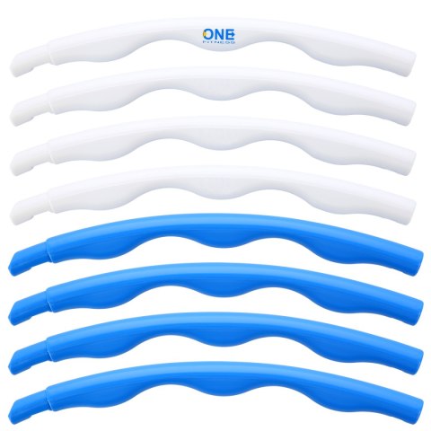 HHP090 BLUE-WHITE HULA HOP 0,4KG 90CM ONE FITNESS