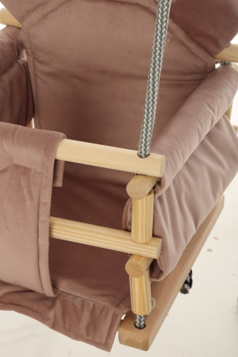 Huśtawka welurowa Miś 03718