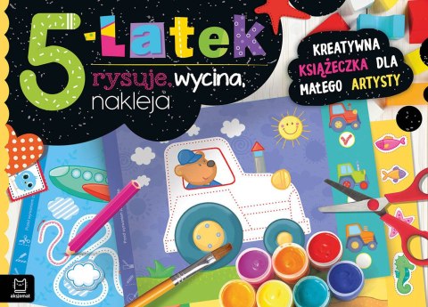 5-latek rysuje, wycina, nakleja Kreatywna ks.38276