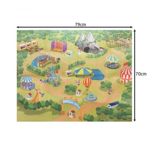 WOOPIE Duży Zestaw Figurki Dinozaury XXL + Mata Prehistoryczny Świat