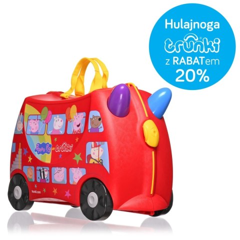 ND19_TRU-0064 Jeżdżąca walizeczka Trunki - Świnka Peppa