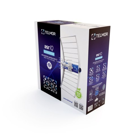 ANT0243.1ECO Antena TV DVB-T/T2 ASR IQ 5G 700 PROTECTED 2023 ECO Telkom Telmor (bez zasilacza)