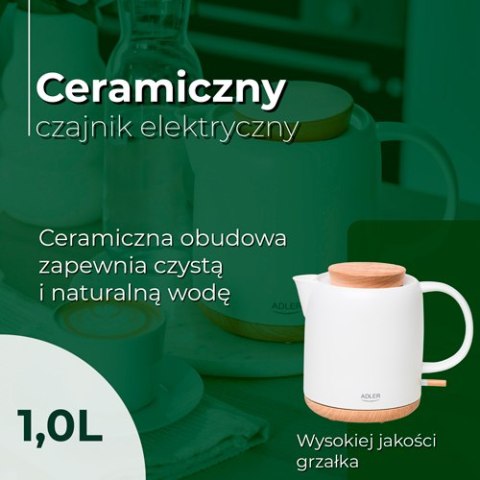 AD 1304 Czajnik ceramiczny elektryczny 1,0L