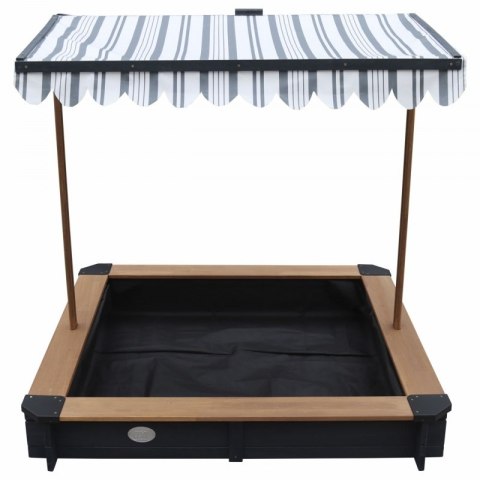 AXI Drewniana Piaskownica z Daszkiem Zamykana z Ławkami