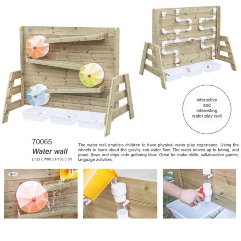 CLASSIC WORLD EDU Drewniana Ściana Zabawa Wodą