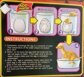 Dino w jajku jumbo 11 cm H5023