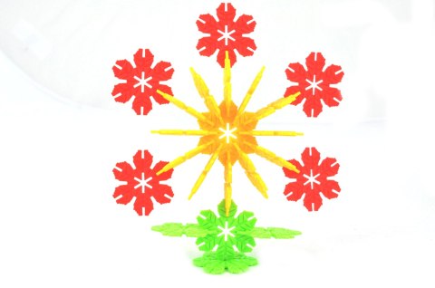 KX9739 Klocki Przestrzenne Płatki śniegu edukacyjne 240el