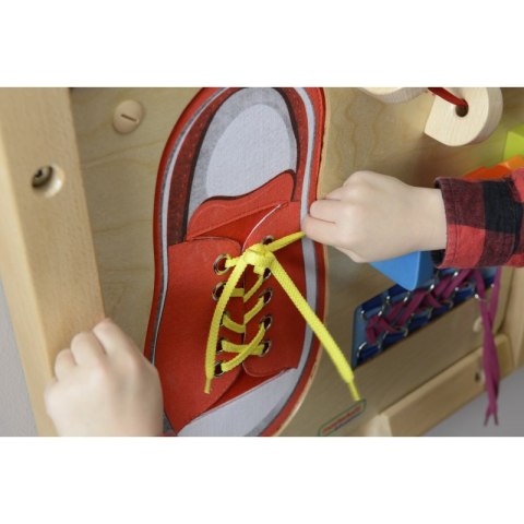 MASTERKIDZ Tablica Edukacyjna - Zręczność Manualna Sznurowanie