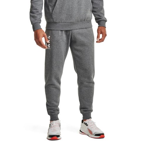 ND05_S8901-S 1357131 012 Spodnie męskie Under Armour Rival Fleece 3Logo Jogger ciemnoszare 1357131 012 r.S