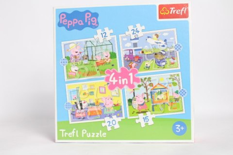 PUZZLE 4w1 Wspomnienie z wakacji /Peppa Pig 34359