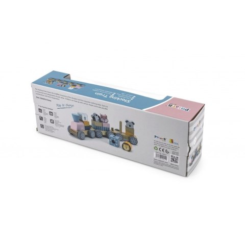 Kolejka z wagonikami i zwierzątkami do ciągania Viga Toys PolarB