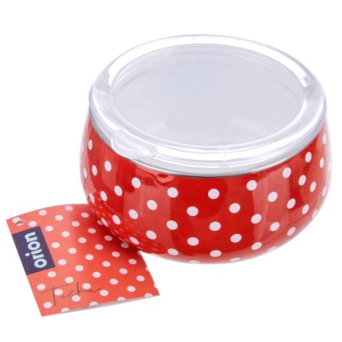 Miska emaliowana z pokrywką TECKA 600 ml