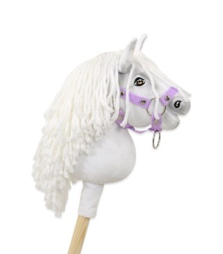 Hobby Horse Mały koń na kiju Premium biały z biała grzywą A5
