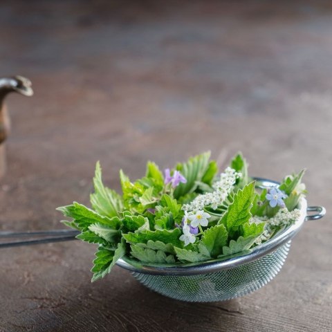 Sitko kuchenne stalowe z rączką okrągłe cedzak durszlak przesiewacz 8 cm