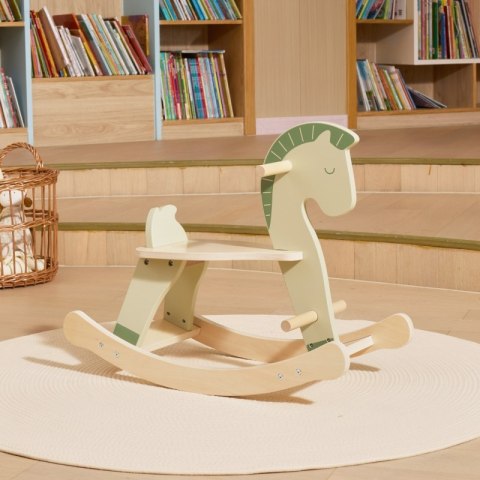 VIGA Drewniany Konik na Biegunach