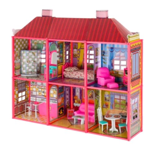 Domek dla Lalek Ogromna Willa z Meblami