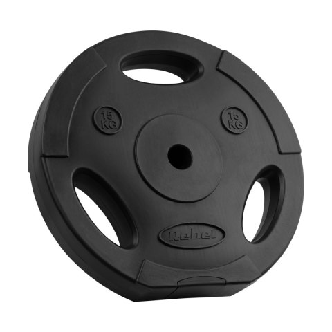 Obciążenie bitumiczne zestaw 2x15kg, otwór 31mm, talerz z uchwytami, REBEL ACTIVE