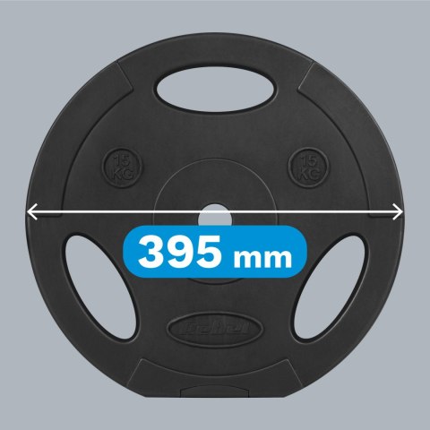 Obciążenie bitumiczne zestaw 2x15kg, otwór 31mm, talerz z uchwytami, REBEL ACTIVE