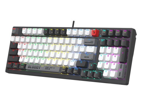 Klawiatura mechaniczna A4TECH BLOODY WS98 Grey WRLS (BLMS RED Plus Switches)