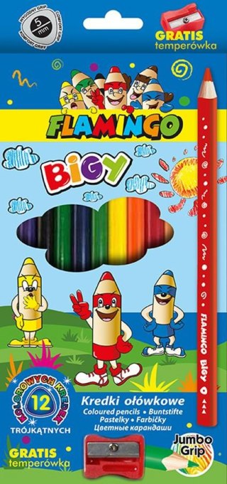 ND39_439933 KREDKI OLO 12KOL/180 FLAMINGO JUMBO BIGY TEM