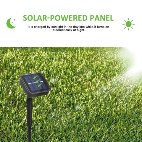 Solarna lampa ogrodowa GreenBlue ozdobna 100 LED 10m 600mAh GB164