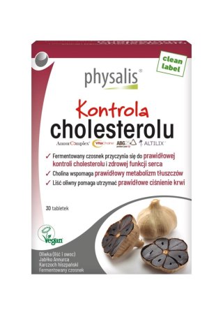 TABLETKI NA KONTROLĘ CHOLESTEROLU 30 szt. - PHYSALIS