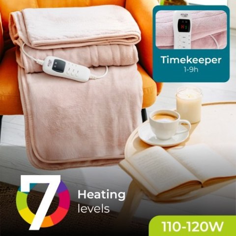 AD 7443 Koc elektryczny - super miękki nakładany z pilotem lcd | 160x180 cm