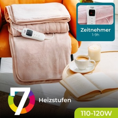 AD 7443 Koc elektryczny - super miękki nakładany z pilotem lcd | 160x180 cm