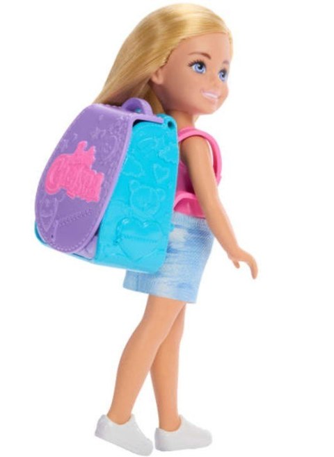 Lalka barbie chelsea plecak z kotkiem