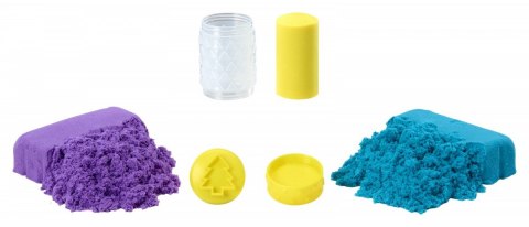 Piasek kinetyczny wonder factory never dry sand bag, fioletowy, turkusowy