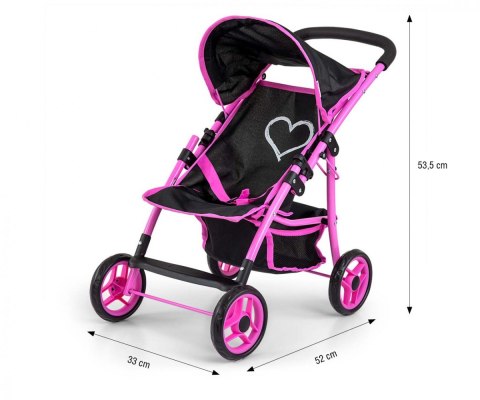 Wózek dla lalek natalie prestige black