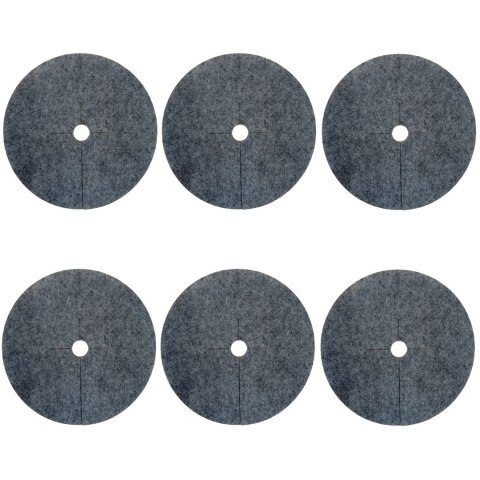 Zestaw krążków antychwastowych 6 szt. Bertoni - 60 cm, szary