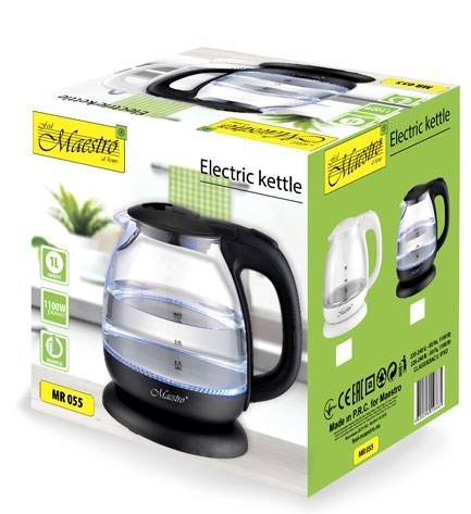 Czajnik elektryczny 1l MR-055-WHITE MAESTRO