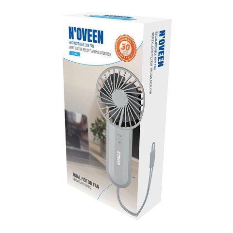 Wentylator ręczny akumulator USB NOVEEN F220