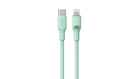 Kabel Havit Typ C-Lightning CB6281 1.0m (zielony)