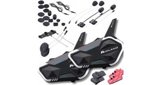 Interkom motocyklowy Midland R1 MESH TWIN na 2 kaski
